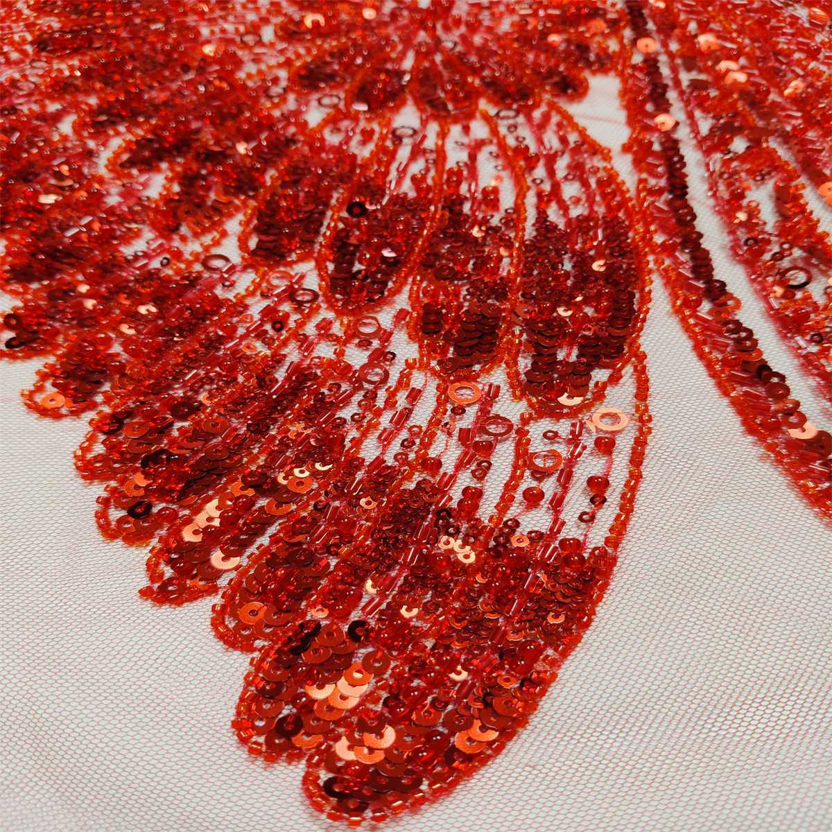 5 Yards Beaded Lace Fabric – Luxury Wedding, Bridal, Party Gown and Evening Dress Material | Love in Lace | NO. JLT125