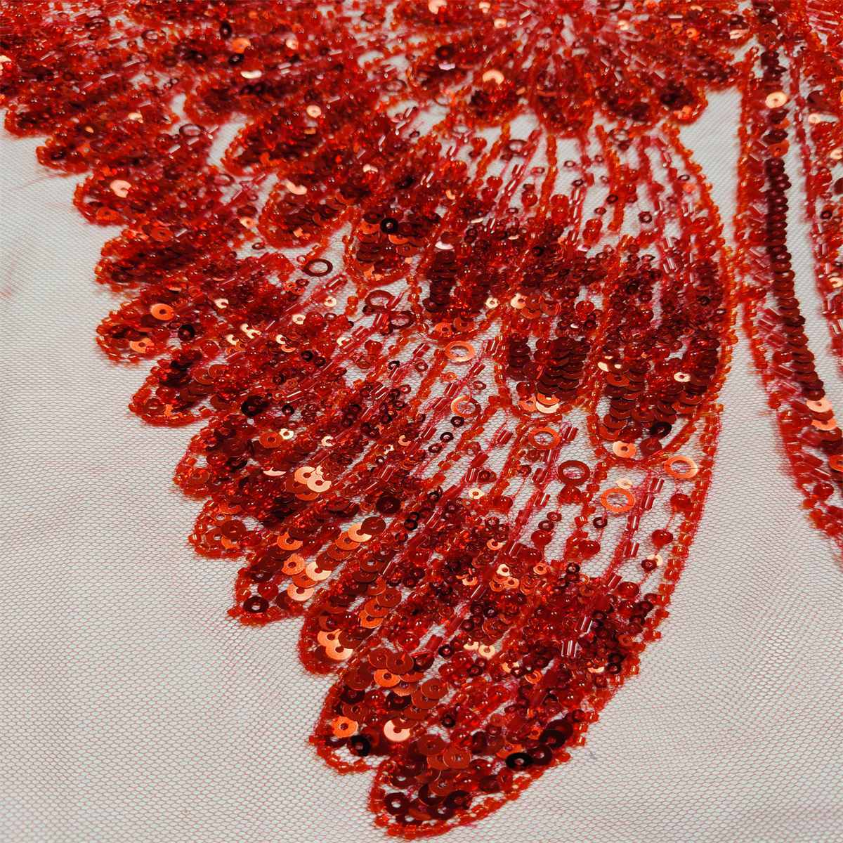 5 Yards Beaded Lace Fabric – Luxury Wedding, Bridal, Party Gown and Evening Dress Material | Love in Lace | NO. JLT125
