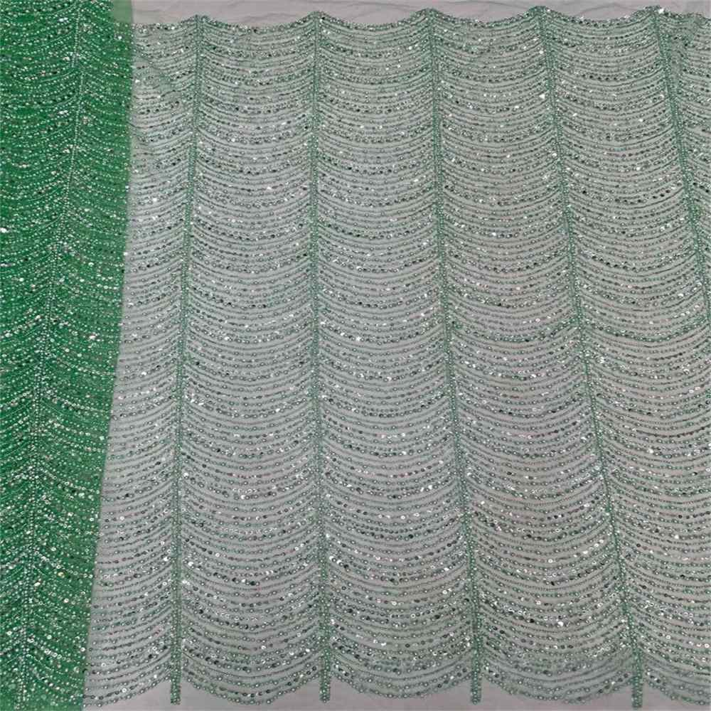 5 Yards Pearl Beaded Lace Fabric – Luxury Wedding, Bridal Party Gown and Evening Dress Material | Love in Lace | NO. ML016