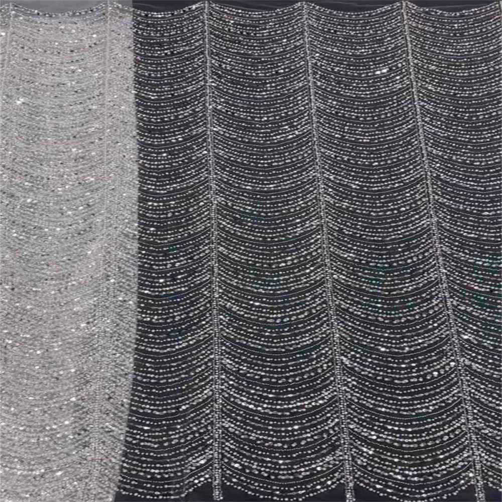 5 Yards Pearl Beaded Lace Fabric – Luxury Wedding, Bridal Party Gown and Evening Dress Material | Love in Lace | NO. ML016