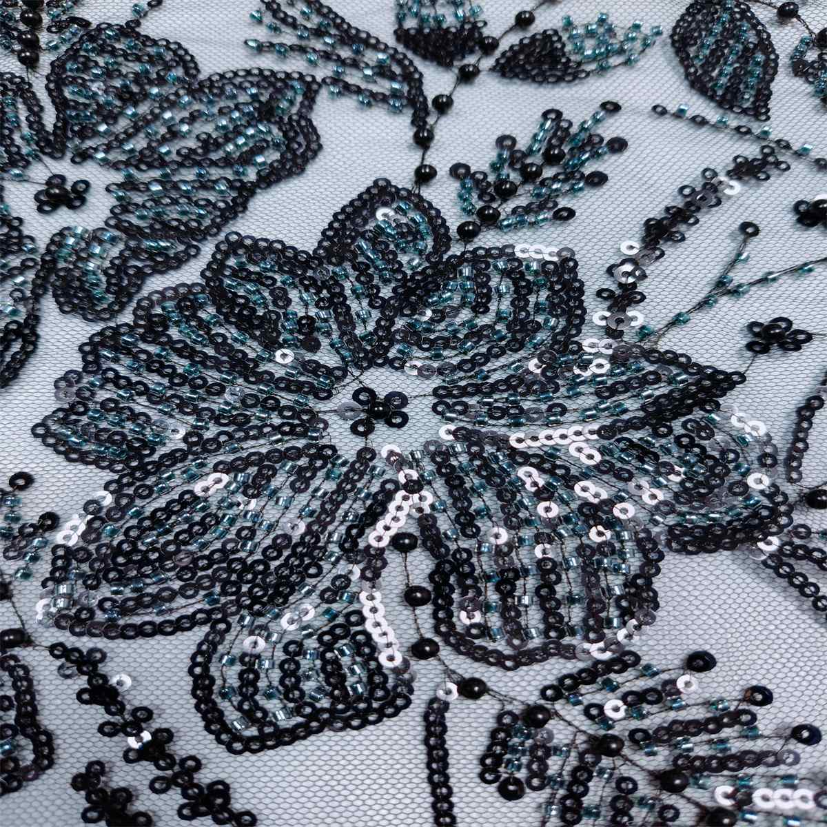 5 Yards Pearl Beaded Lace Fabric – Luxury Wedding, Bridal, Party Gown and Evening Dress Material | Love in Lace | NO. HN176