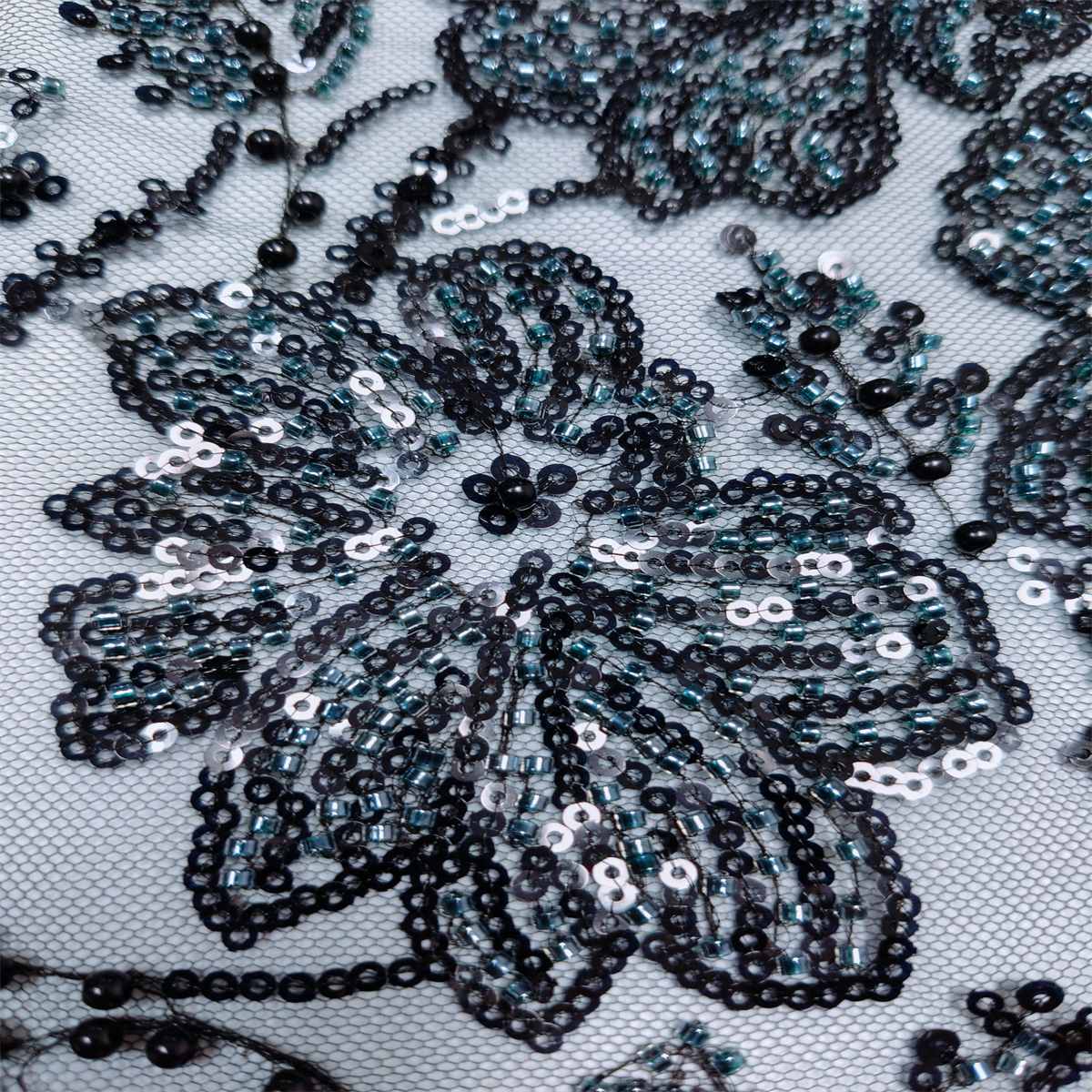 5 Yards Pearl Beaded Lace Fabric – Luxury Wedding, Bridal, Party Gown and Evening Dress Material | Love in Lace | NO. HN176