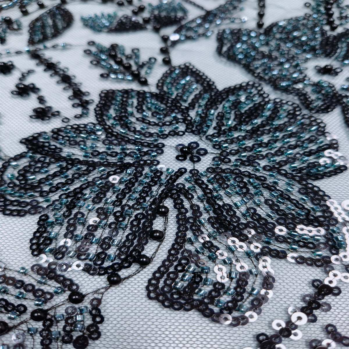 5 Yards Pearl Beaded Lace Fabric – Luxury Wedding, Bridal, Party Gown and Evening Dress Material | Love in Lace | NO. HN176