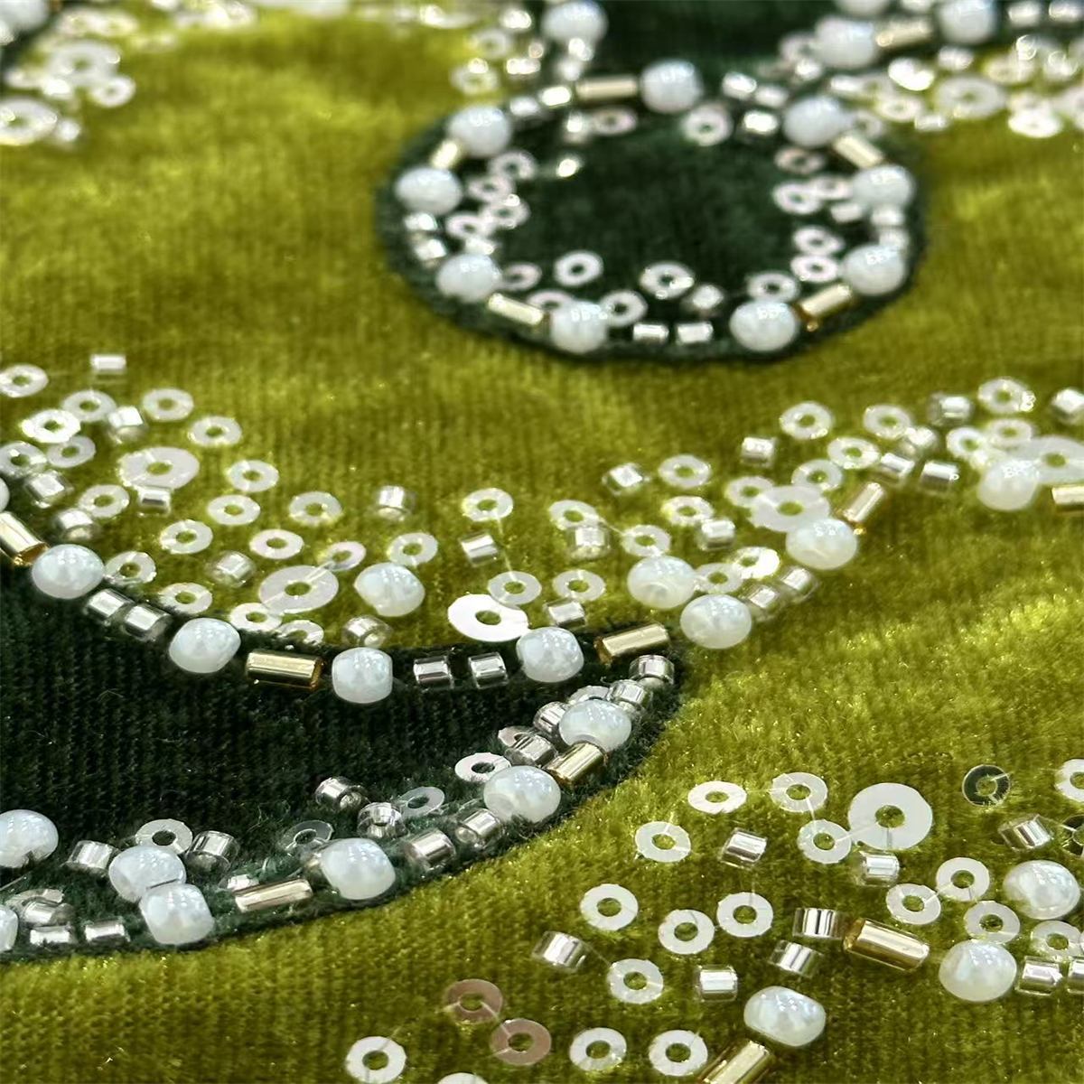 5 Yards 3D Floral Pearl Beaded Lace Fabric  – Luxury Party Gown and Evening Dress Material | Love in Lace | NO. HN213
