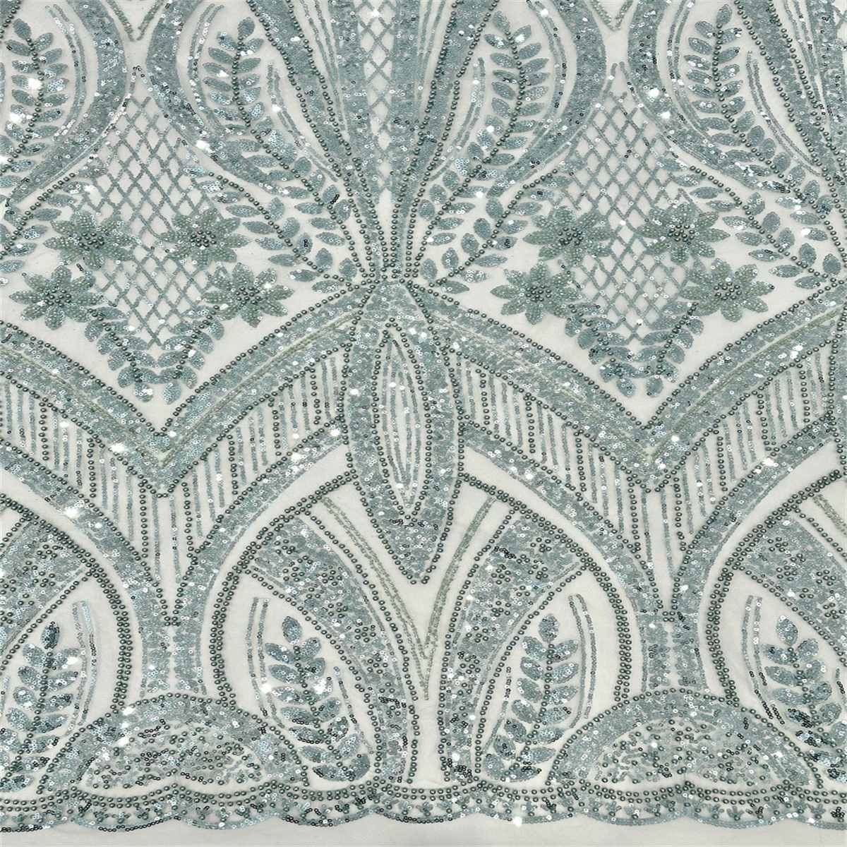 5 Yards Pearl Beaded Lace Fabric — Luxury Wedding, Bridal, Party Gown and Evening Dress Material | Love in Lace | NO. HN263