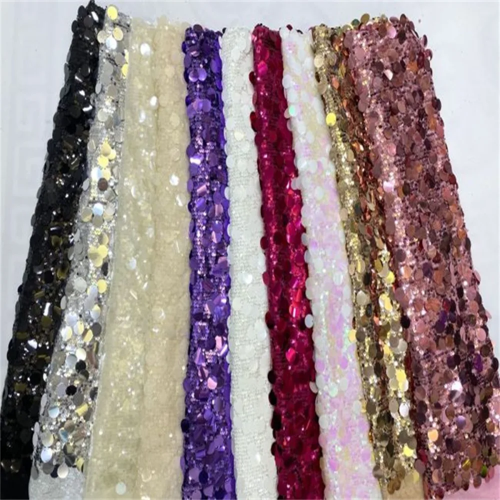 Sequin Tulle Fabric - 5 Yards | MOD TDD032,Sequin Fabrics