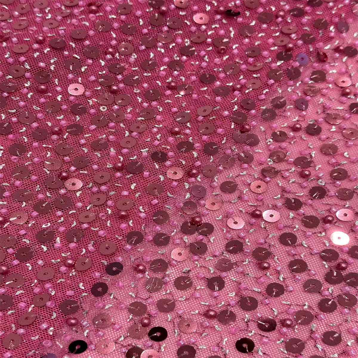 5 Yards Pearl Beaded Lace Fabric – Luxury Party Gown and Evening Dress Material | Love in Lace | NO. HN204