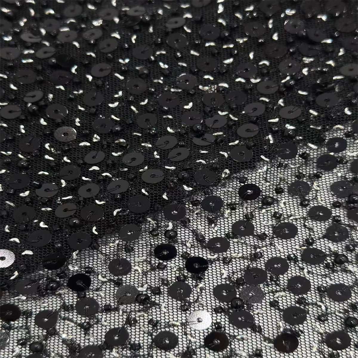 5 Yards Pearl Beaded Lace Fabric – Luxury Party Gown and Evening Dress Material | Love in Lace | NO. HN204