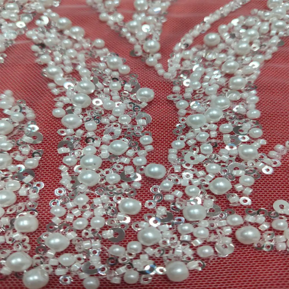 Yards Beaded Lace Fabric for Dresses Gowns – Wedding Bridal