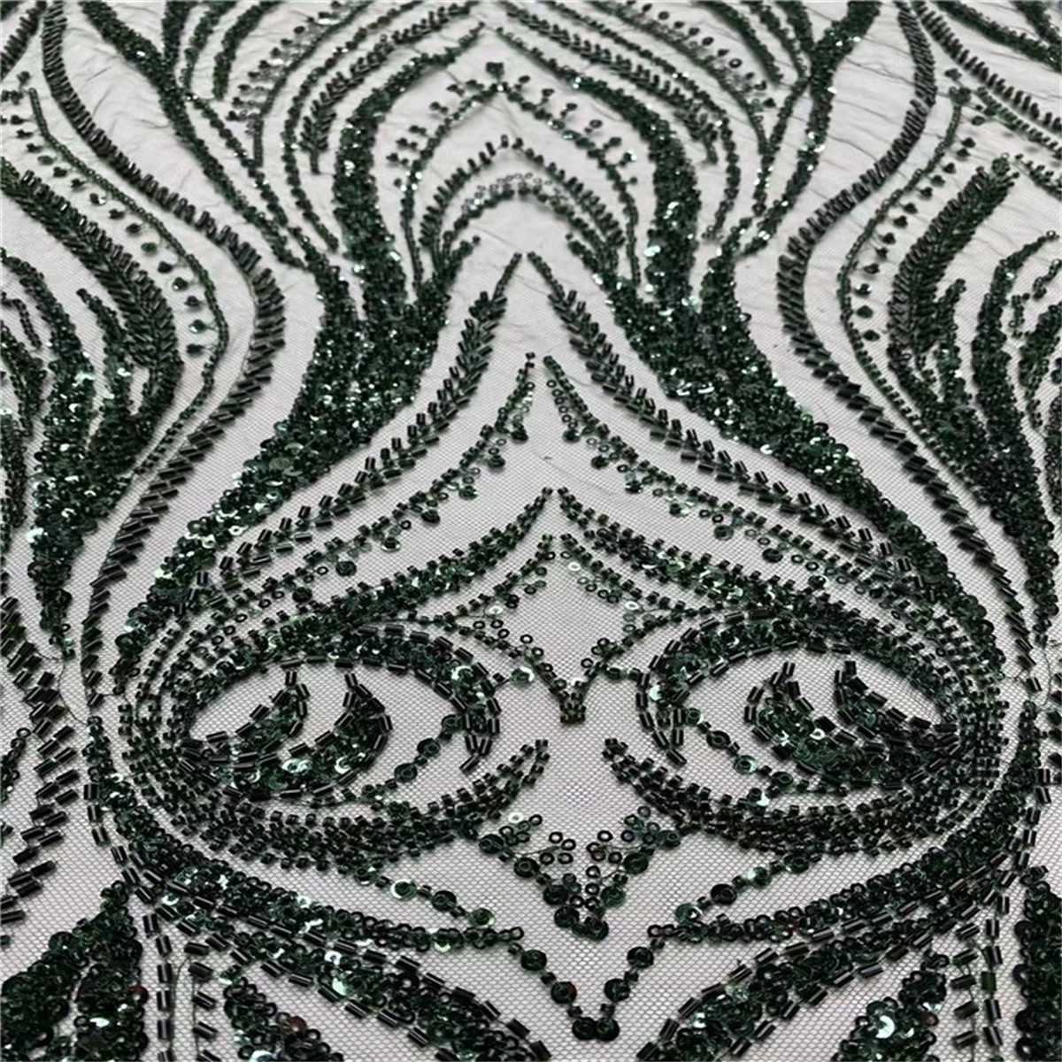 Beaded Tulle Fabric - 5 Yards | STN JLT066