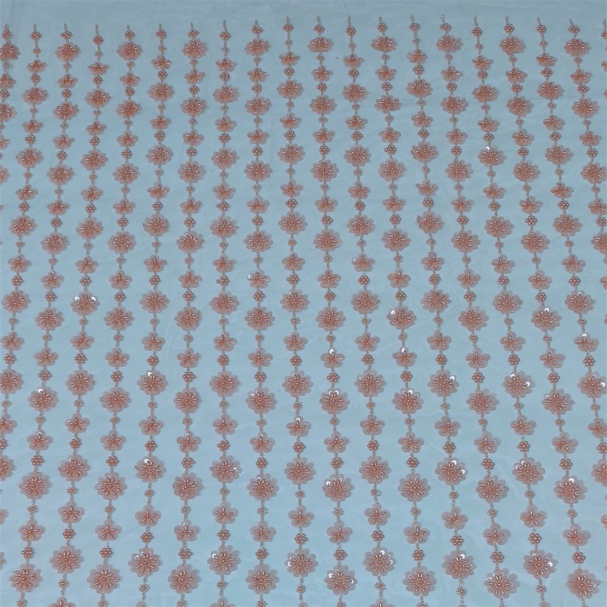 5 Yards 3D Floral Pearl Beaded Lace Fabric – Luxury Wedding, Bridal, Party Gown and Evening Dress Material | Love in Lace | NO. JX409