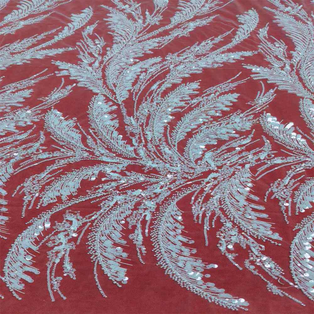 1 Yard Pearl Beaded Bridal Lace Fabric – Luxury Wedding Gown and Bridal Dress Material | Love in Lace | NO. RX068