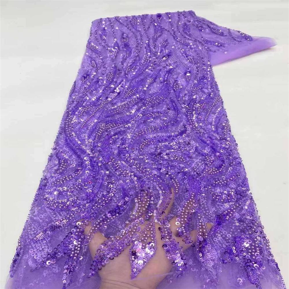5 Yards Beaded Lace Fabric – Luxury Wedding, Bridal, Party Gown and Evening Dress Material | Love in Lace | NO. ZT152