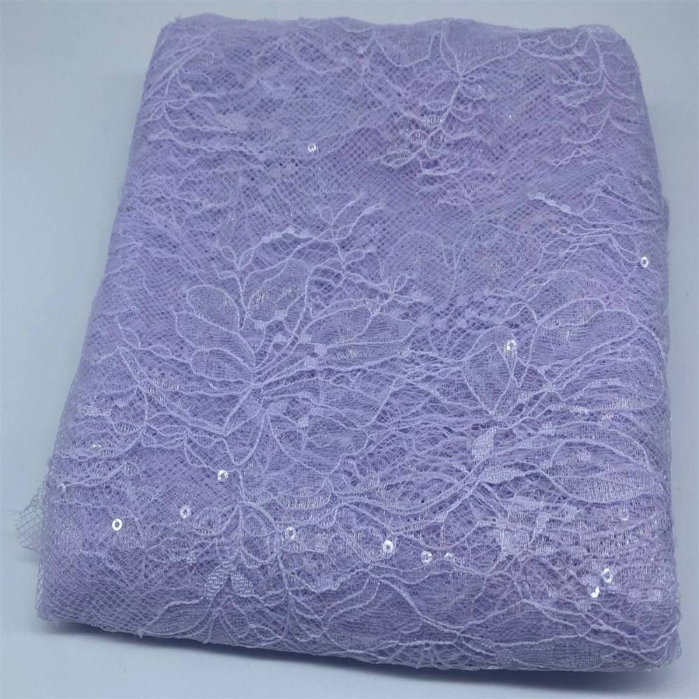 5 Yards Sequin Chantilly Lace Fabric – Luxury Wedding, Bridal, Party Gown and Evening Dress Material | Love in Lace | NO. TLF007