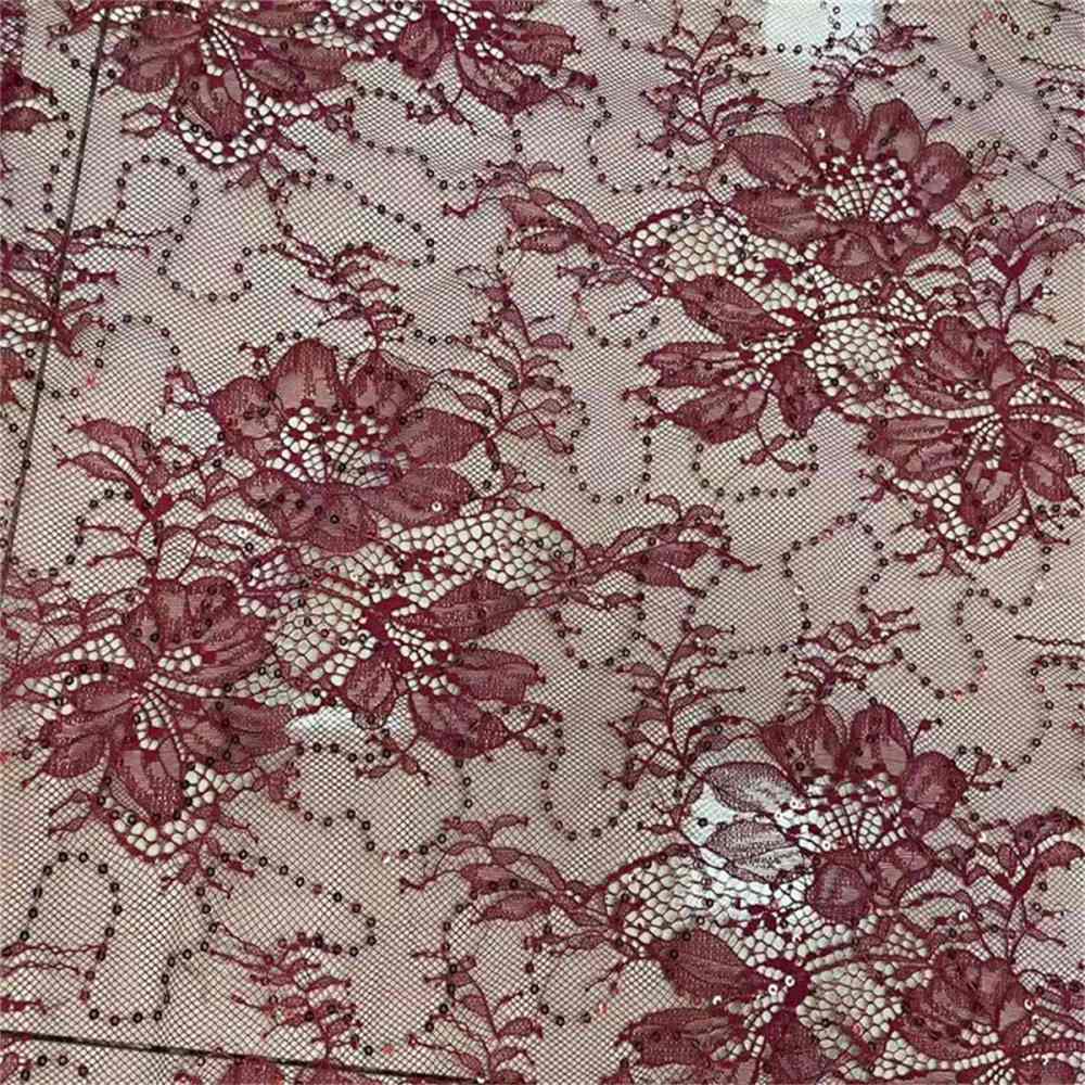 5 Yards Sequin Chantilly Lace Fabric – Luxury Wedding, Bridal, Party Gown and Evening Dress Material | Love in Lace | NO. TLF007