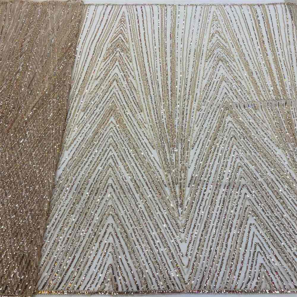 5 Yards Pearl Beaded Lace Fabric – Luxury Wedding, Bridal, Party Gown and Evening Dress Material | Love in Lace