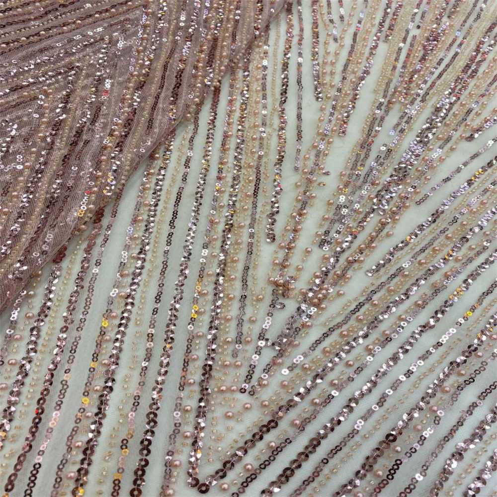 5 Yards Pearl Beaded Lace Fabric – Luxury Wedding, Bridal, Party Gown and Evening Dress Material | Love in Lace