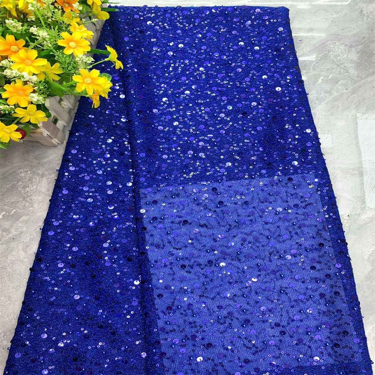 5 Yards Beaded Lace Fabric for Dresses & Gowns – Wedding & Bridal Lace Material | Love in Lace | NO. DX008