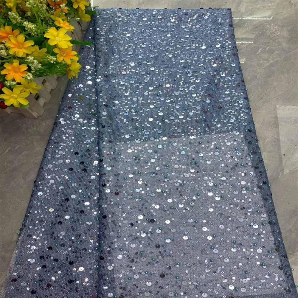 5 Yards Beaded Lace Fabric for Dresses & Gowns – Wedding & Bridal Lace Material | Love in Lace | NO. DX008