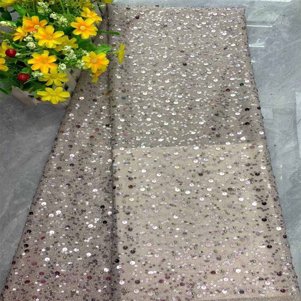 5 Yards Beaded Lace Fabric for Dresses & Gowns – Wedding & Bridal Lace Material | Love in Lace | NO. DX008