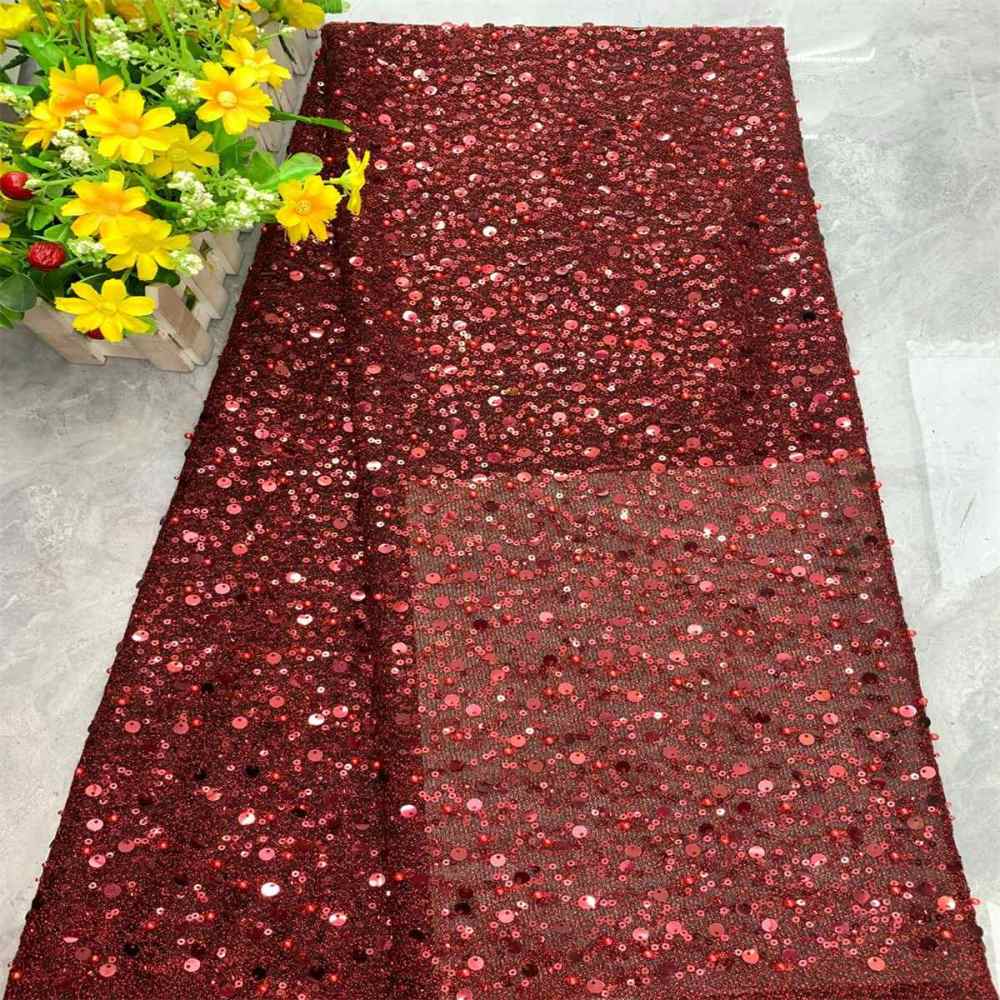 5 Yards Beaded Lace Fabric for Dresses & Gowns – Wedding & Bridal Lace Material | Love in Lace | NO. DX008