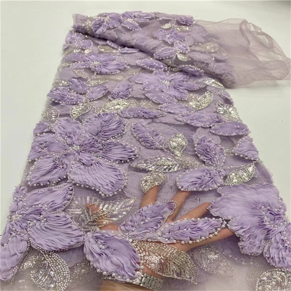 5 Yards Beaded Lace Fabric for Dresses & Gowns – Wedding & Bridal Lace Material | Love in Lace | NO. JLT028
