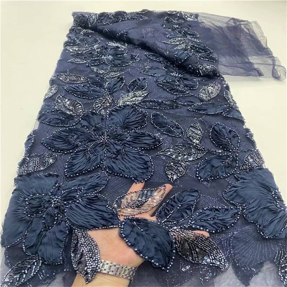 5 Yards Beaded Lace Fabric for Dresses & Gowns – Wedding & Bridal Lace Material | Love in Lace | NO. JLT028