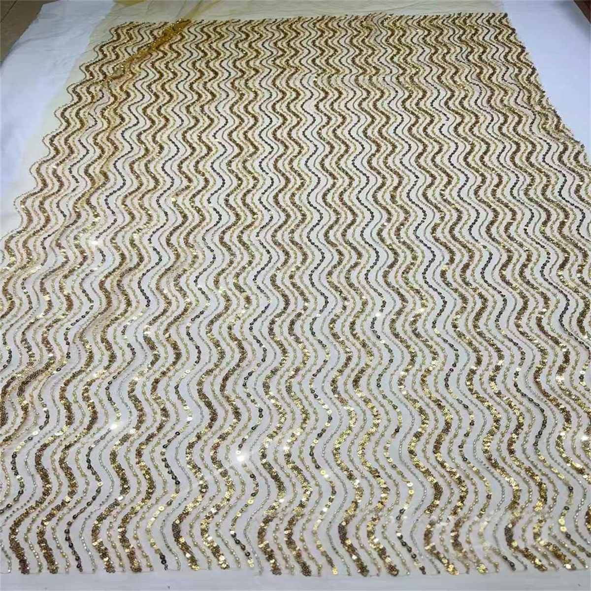 5 Yards Beaded Lace Fabric for Dresses & Gowns – Wedding & Bridal Lace Material | Love in Lace | NO. JX407