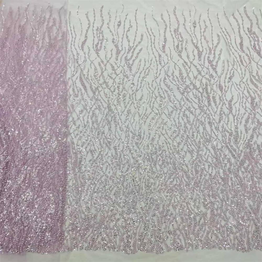 5 Yards Beaded Lace Fabric for Dresses & Gowns – Wedding & Bridal Lace Material | Love in Lace | NO. JX437