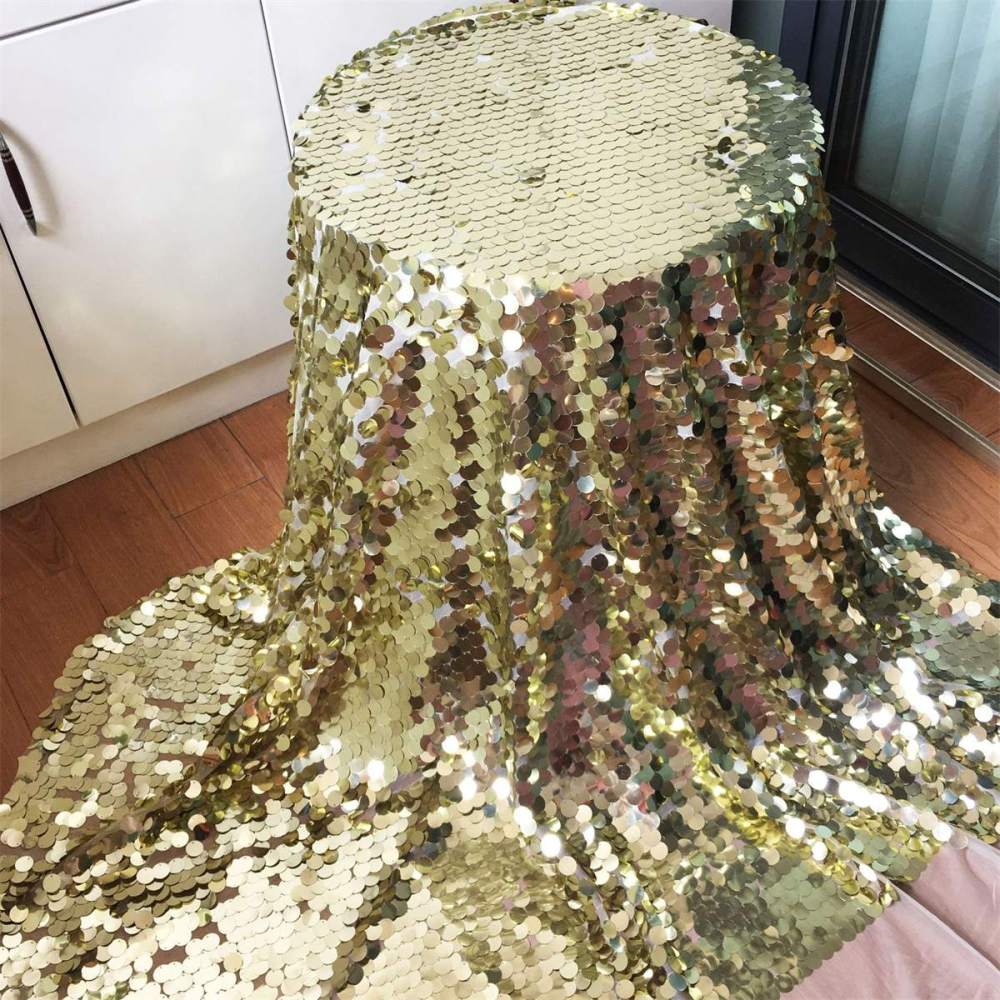5 Yards Sequin Lace Fabric for Dresses & Gowns – Big Colorful Sequin Lace Material | Love in Lace | NO. ZT078