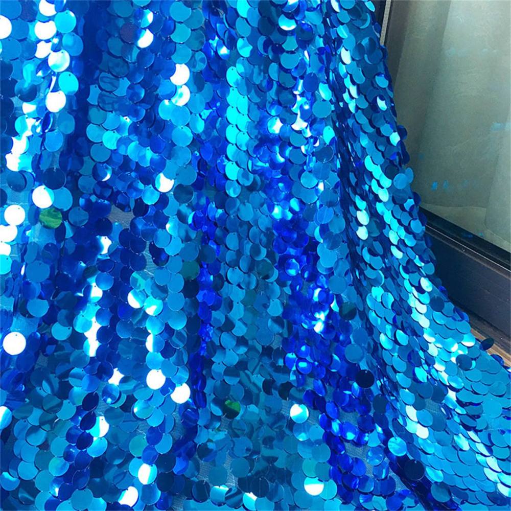 5 Yards Big Sequin Fabric, Ombré Sequin Mesh Fabric, Colorful Sequin Tulle Fabric, Gradient Sequin Material | Love in Lace | NO. ZT078