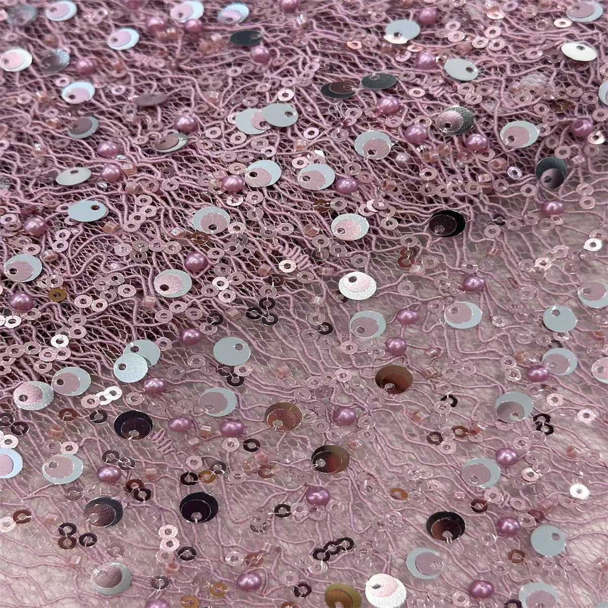 5 Yards Beaded Lace Fabric for Dresses & Gowns – Wedding & Bridal Lace Material | Love in Lace | NO. HN062