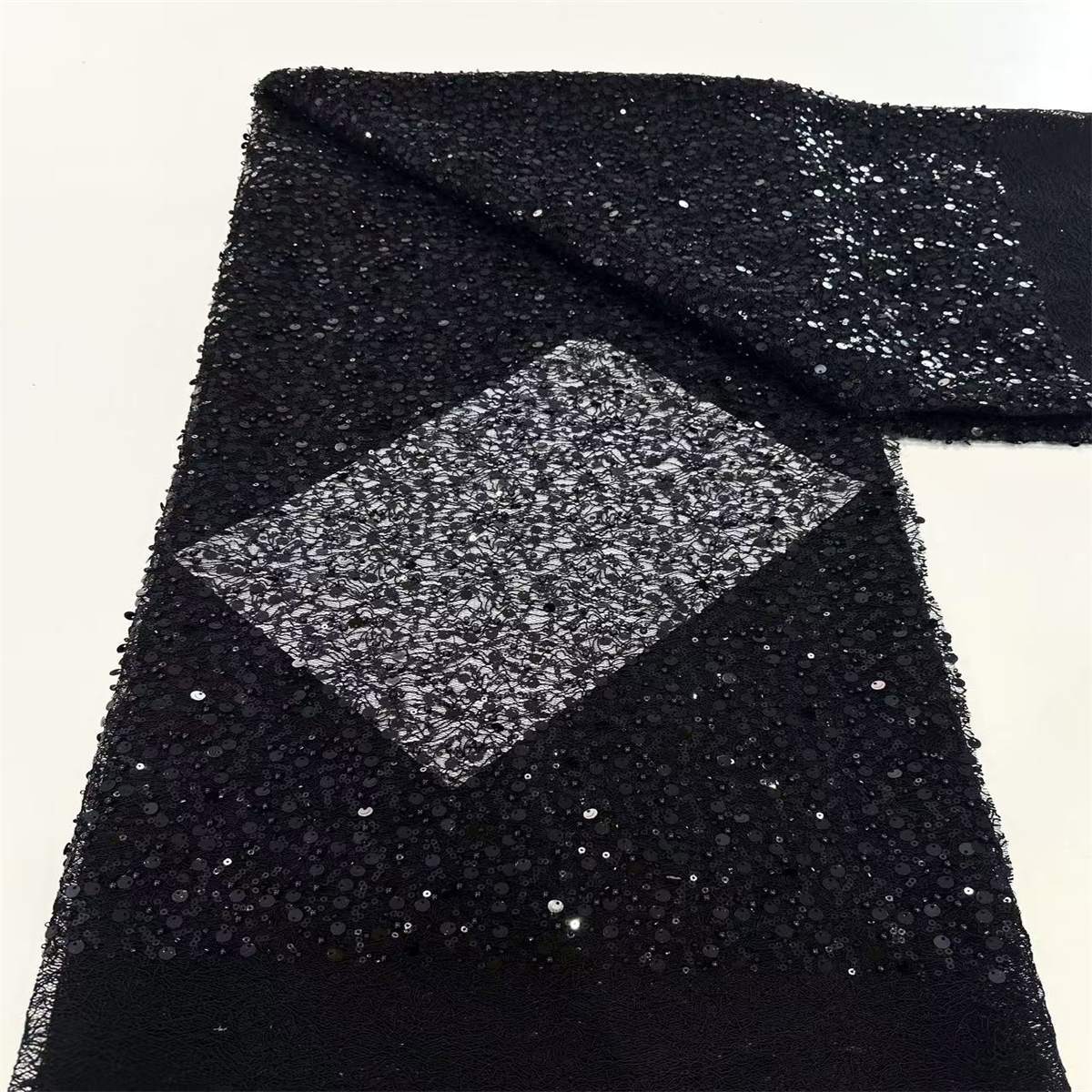 5 Yards Beaded Lace Fabric for Dresses & Gowns – Wedding & Bridal Lace Material | Love in Lace | NO. HN062