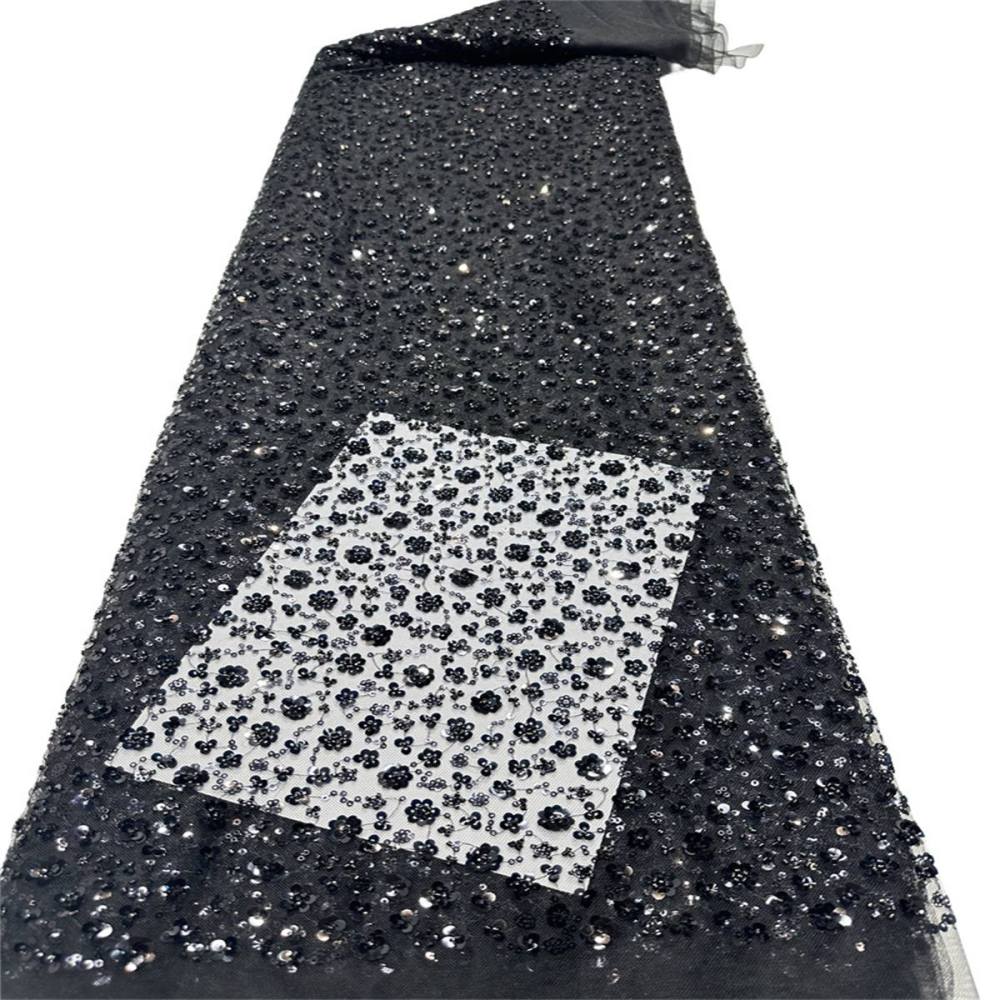 5 Yards Beaded Lace Fabric for Dresses & Gowns – Wedding & Bridal Lace Material | Love in Lace | NO. PFS042
