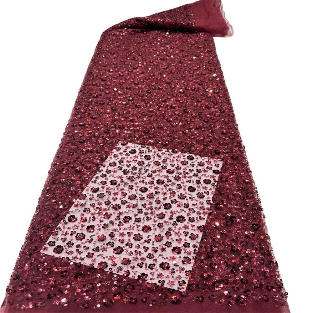 5 Yards Beaded Lace Fabric for Dresses & Gowns – Wedding & Bridal Lace Material | Love in Lace | NO. PFS042