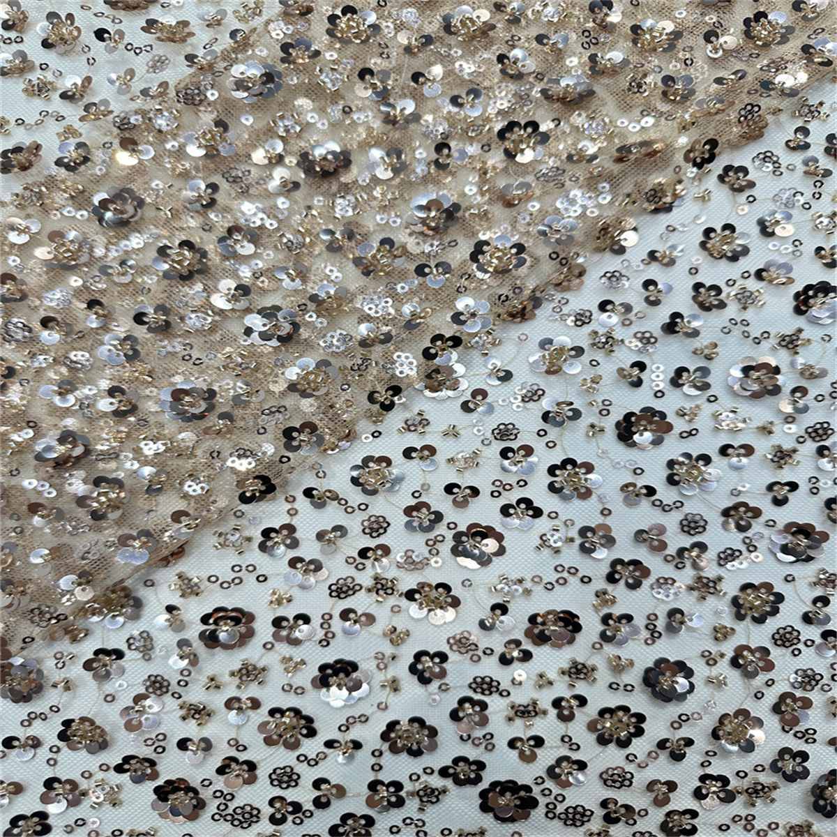 5 Yards Beaded Lace Fabric for Dresses & Gowns – Wedding & Bridal Lace Material | Love in Lace | NO. PFS042