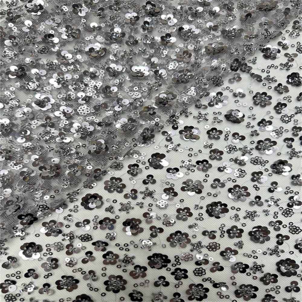 5 Yards Beaded Lace Fabric for Dresses & Gowns – Wedding & Bridal Lace Material | Love in Lace | NO. PFS042