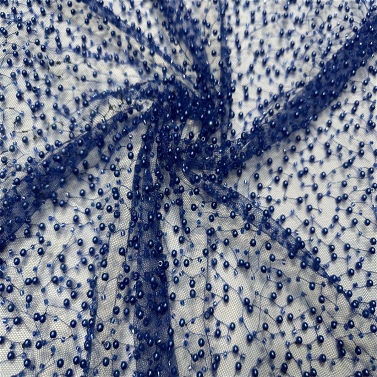 5 Yards Beaded Lace Fabric for Dresses & Gowns – Wedding & Bridal Lace Material | Love in Lace | NO. TDD411