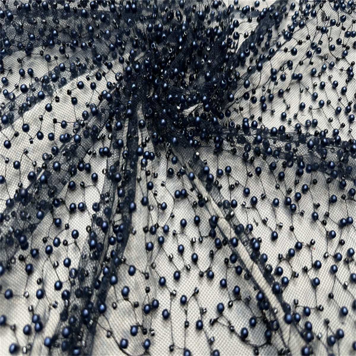5 Yards Beaded Lace Fabric for Dresses & Gowns – Wedding & Bridal Lace Material | Love in Lace | NO. TDD411