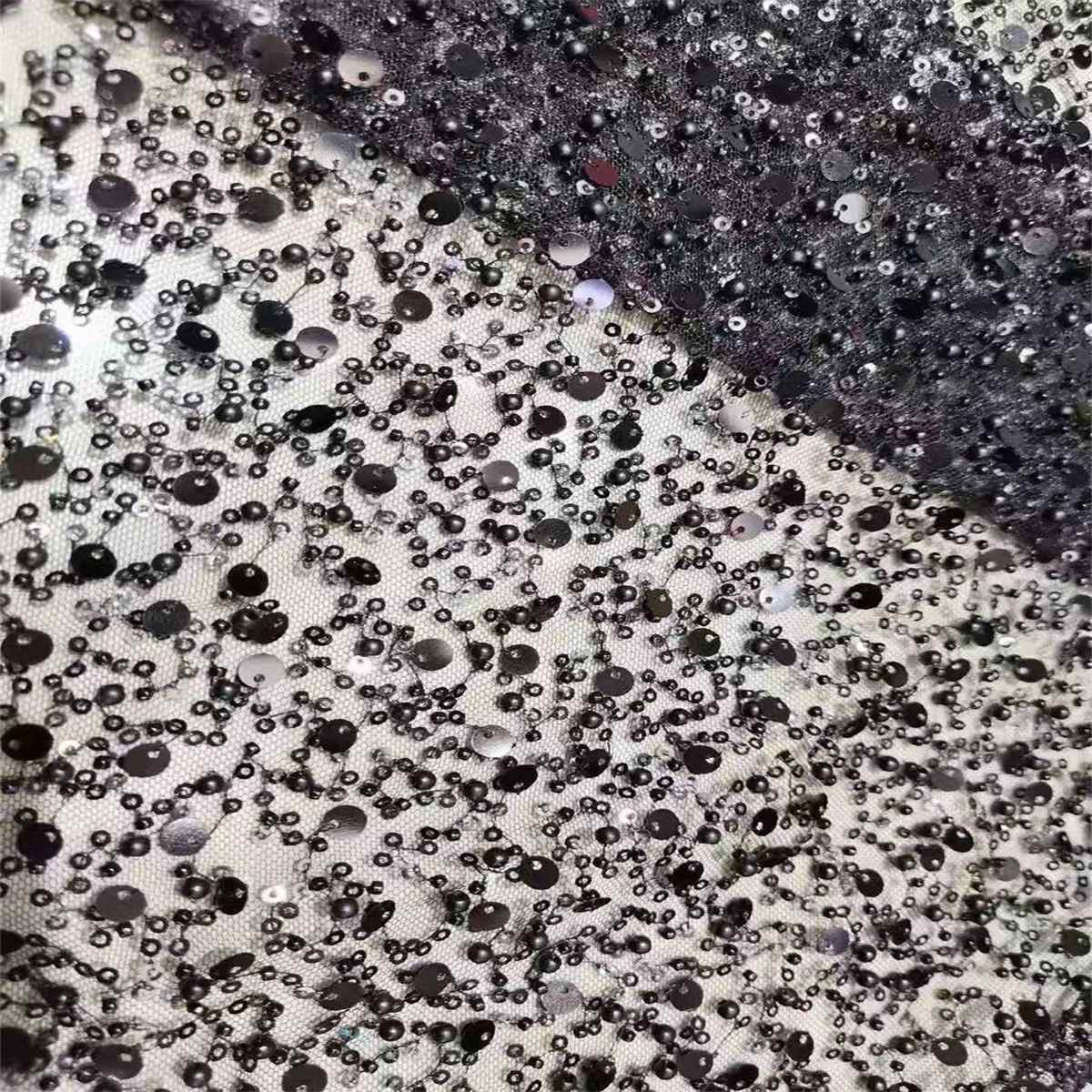 5 Yards Beaded Lace Fabric for Dresses & Gowns – Wedding & Bridal Lace Material | Love in Lace | NO. ZT067