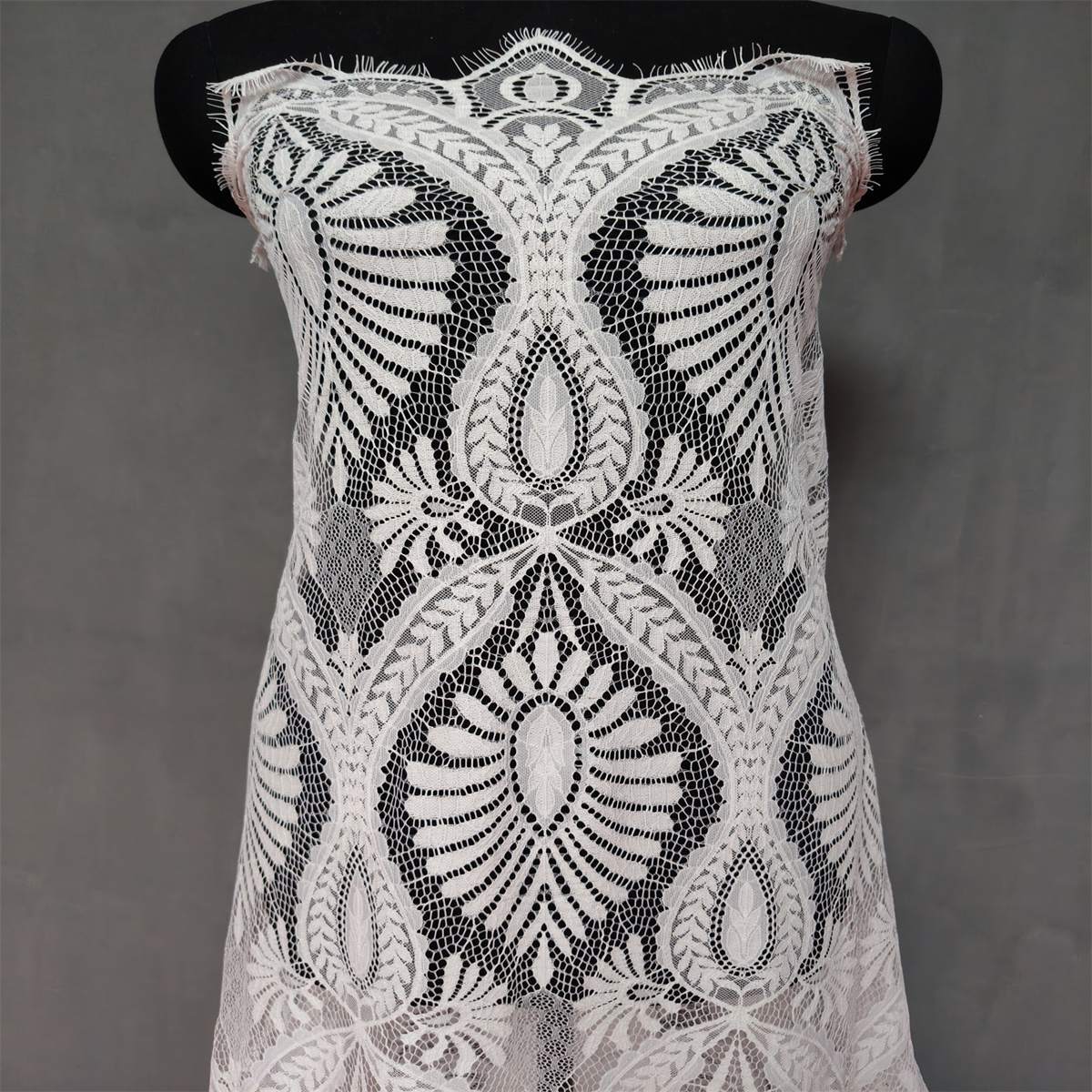 3 Meters Chantilly Lace Fabric for Dresses & Gowns – Wedding & Bridal Lace Material | Love in Lace | NO. QX001