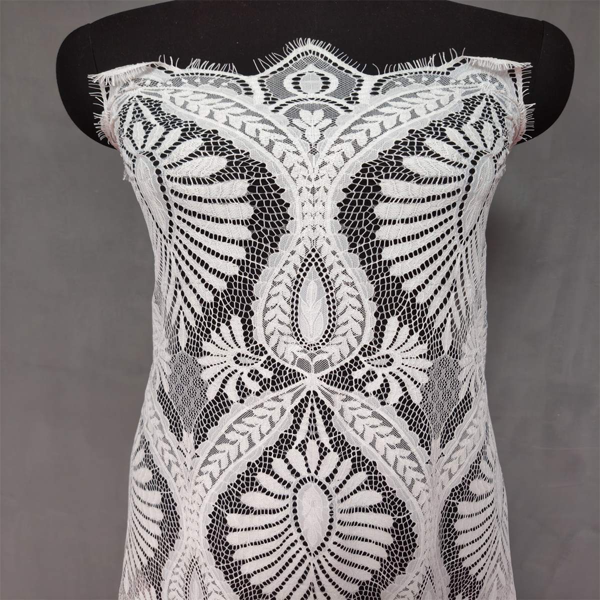 3 Meters Chantilly Lace Fabric for Dresses & Gowns – Wedding & Bridal Lace Material | Love in Lace | NO. QX001