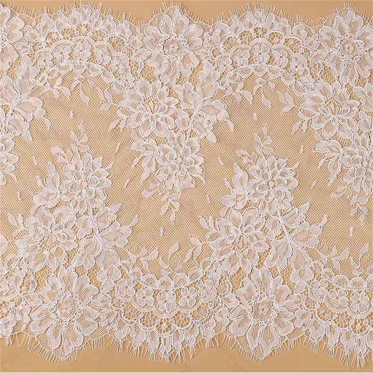 3 Meters Corded Chantilly Lace Trim – Wedding Gown & Bridal Veil Lace Material | Love in Lace | NO. RB003
