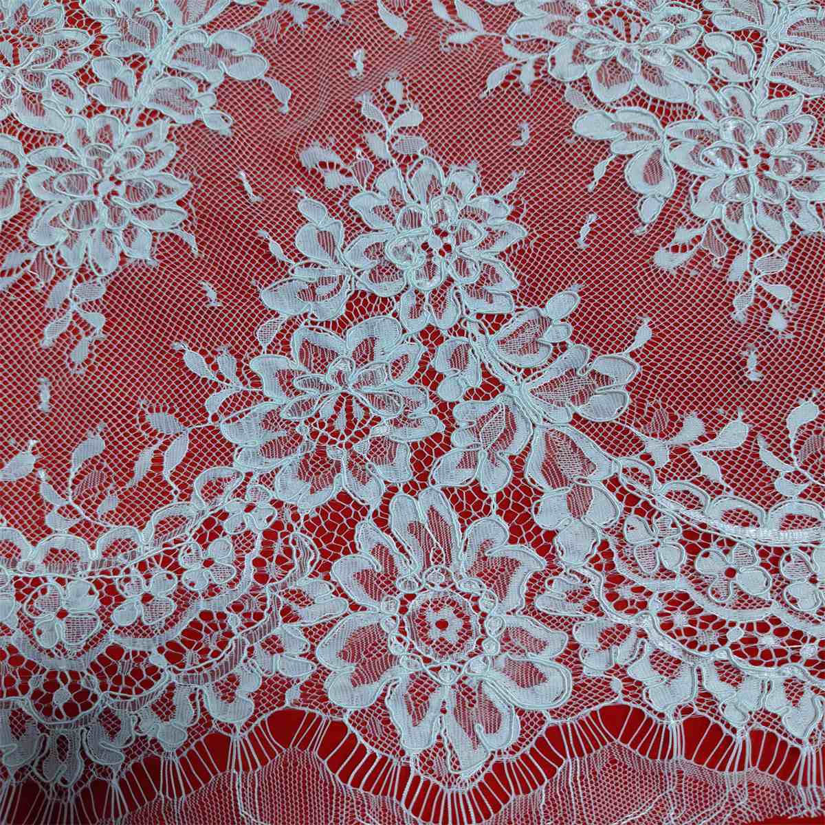 3 Meters Corded Chantilly Lace Trim – Wedding Gown & Bridal Veil Lace Material | Love in Lace | NO. RB003