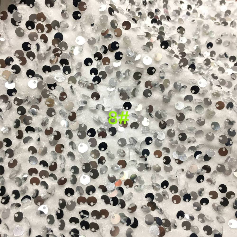 5 Yards Sequin Velvet Fabric for Dresses & Gowns – Sequin Lace Material | Love in Lace | NO. ZT153