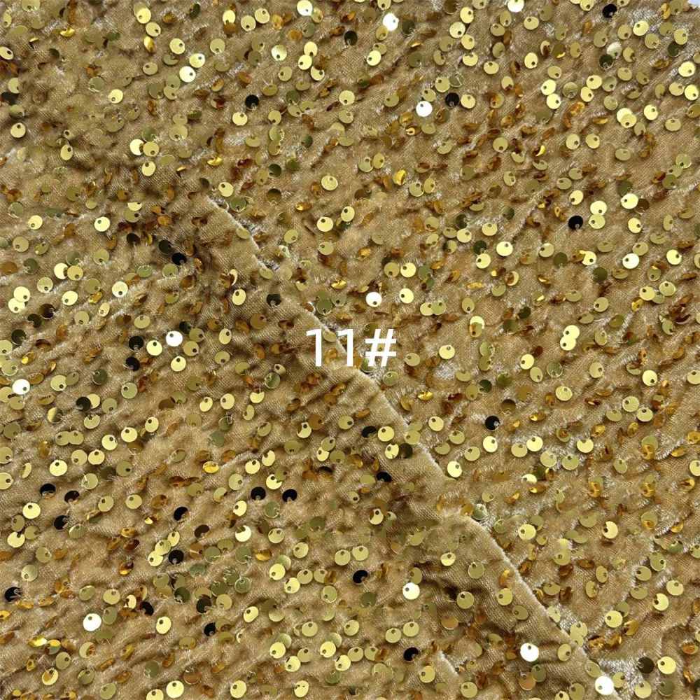 5 Yards Sequin Velvet Fabric for Dresses & Gowns – Sequin Lace Material | Love in Lace | NO. ZT153