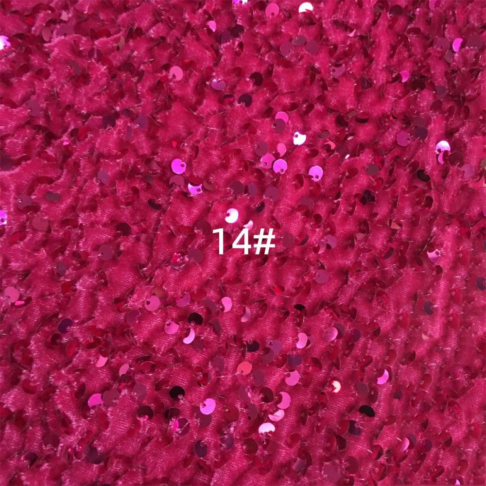 Sequin Velvet Fabric - 5 Yards | COD ZT153