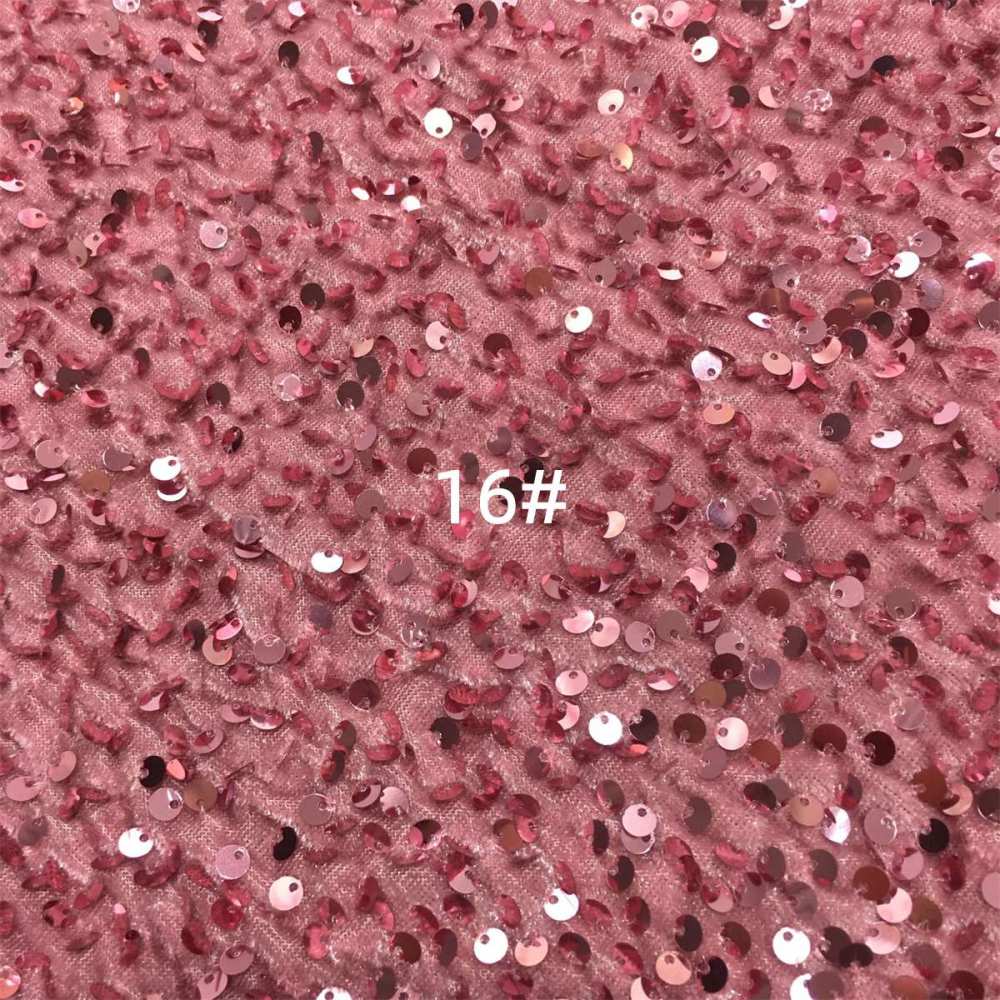 5 Yards Sequin Velvet Fabric for Dresses & Gowns – Sequin Lace Material | Love in Lace | NO. ZT153