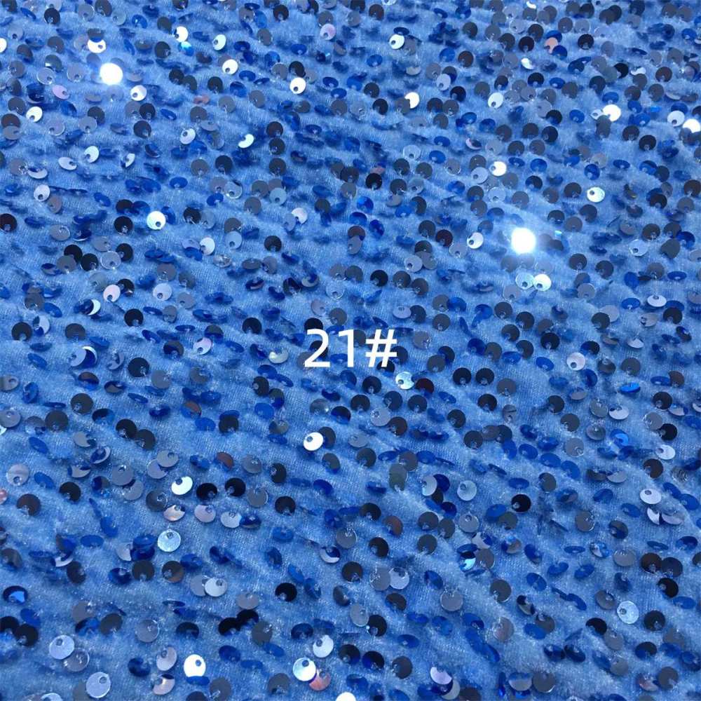 5 Yards Sequin Velvet Fabric for Dresses & Gowns – Sequin Lace Material | Love in Lace | NO. ZT153