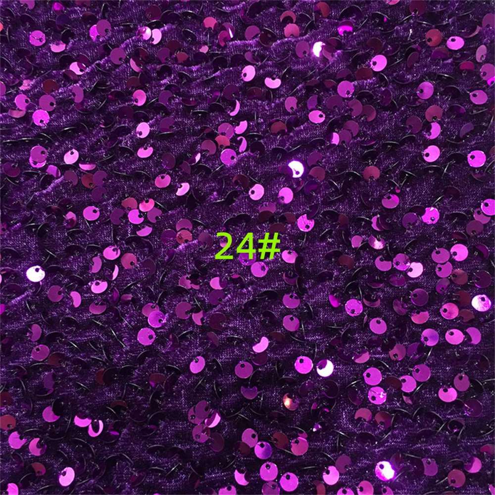 5 Yards Sequin Velvet Fabric for Dresses & Gowns – Sequin Lace Material | Love in Lace | NO. ZT153